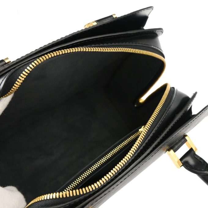 LOUIS VUITTON Black Epi Pont Neuf Handbag M52052 - Image 4