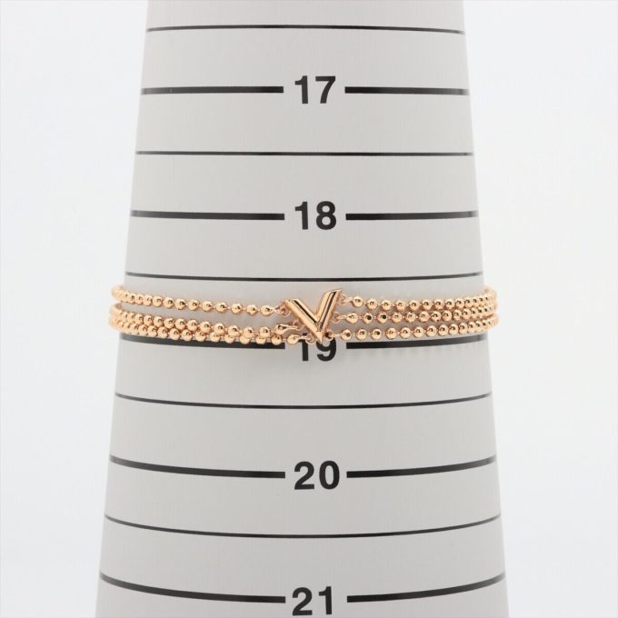 LOUIS VUITTON Brasserie Essential V Bracelet GP Gold Triple - Image 6