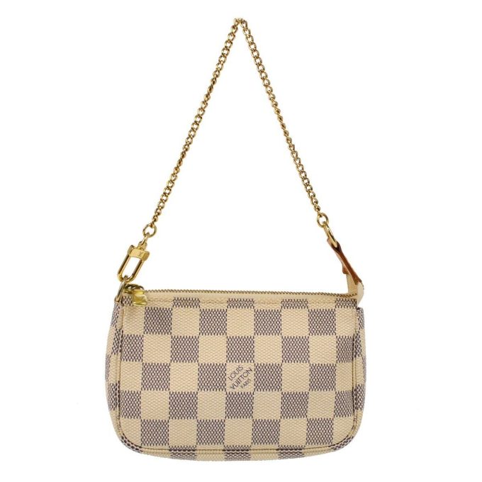 LOUIS VUITTON Damier Azur Mini Pochette Accessoires N58010 SL0037 XX02004