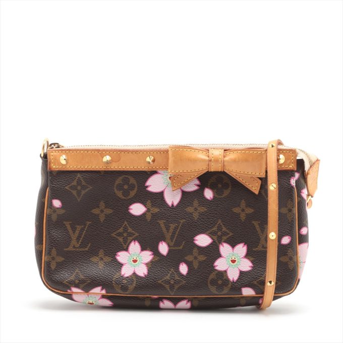 LOUIS VUITTON Monogram Cherry Blossom Pochette Accessoires M92006