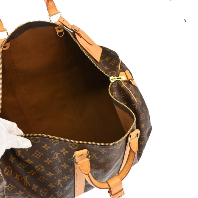 LOUIS VUITTON Monogram Keepall Bandouliere 50 Duffle Bag M41416 - TH0968 XX23181 - Image 4