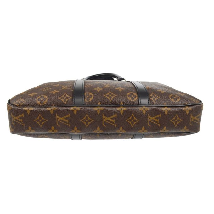 LOUIS VUITTON Monogram Macassar Porte-Document Voyage Briefcase M52005 XX01697 - Image 3