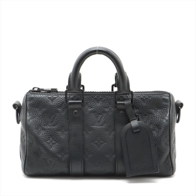 LOUIS VUITTON Taurillon Monogram Keepall Bandoulière 25 M20900 RFID Inclusive