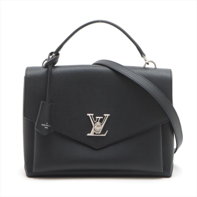 LOUIS VUITTON Taurillon My Lock Me M54849 RFID-Enabled Shoulder Bag