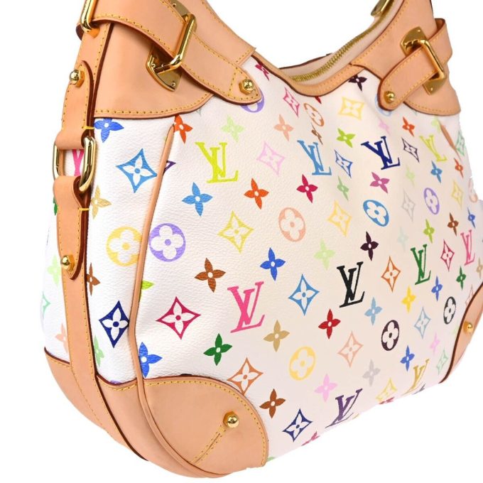 LOUIS VUITTON White Monogram Multicolor Greta Handbag M40195 - Image 3