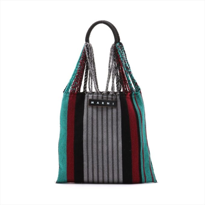 MARNI Multicolor Flower Cafe Polyester Tote Bag