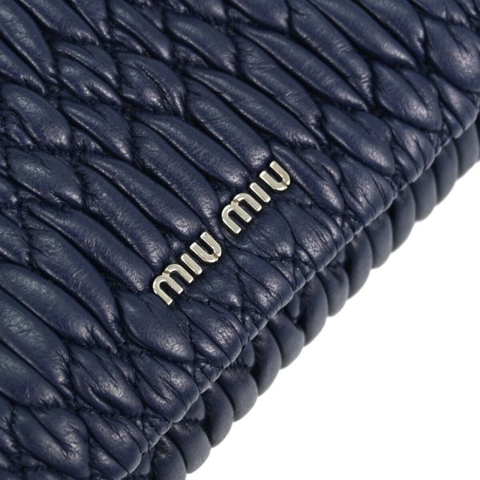 MIU MIU Crystal Embellished Lambskin Shoulder Bag - Image 3