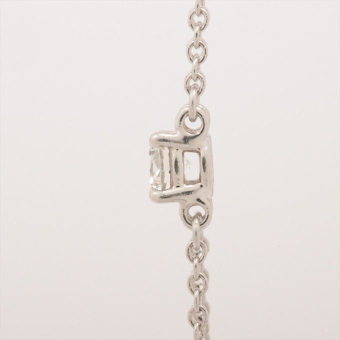 TIFFANY: Solitaire Diamond Bracelet Pt950 2.1g, 3.60mm Diamond Diameter - Image 5