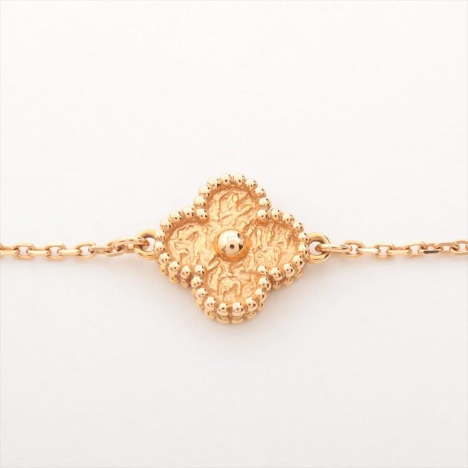 VAN CLEEF & ARPELS Sweet Alhambra Bracelet 750(PG) 2.4g - Image 2