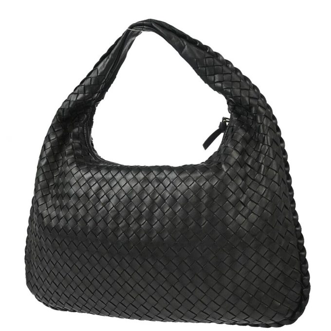 BOTTEGA VENETA Black Intrecciato Hobo Handbag 115653 V0013 - 1000 - Image 2