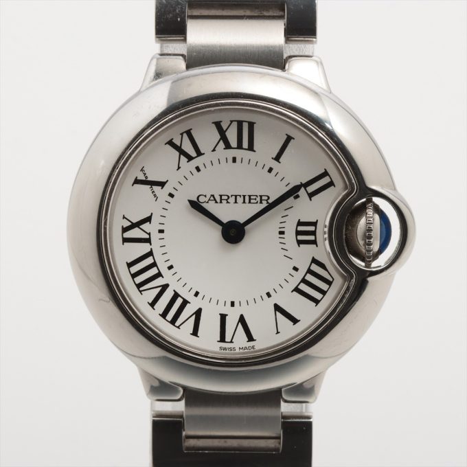 Cartier Ballon Bleu W69010Z4 SS QZ Silver-Face