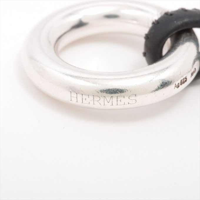 HERMÈS Chaine D'Ancre Skipper Bracelet – Silver 925 & Leather 16.7g - Image 5