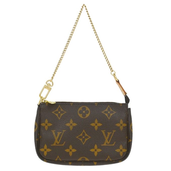 LOUIS VUITTON Monogram Mini Pochette Accessoires Handbag M58009