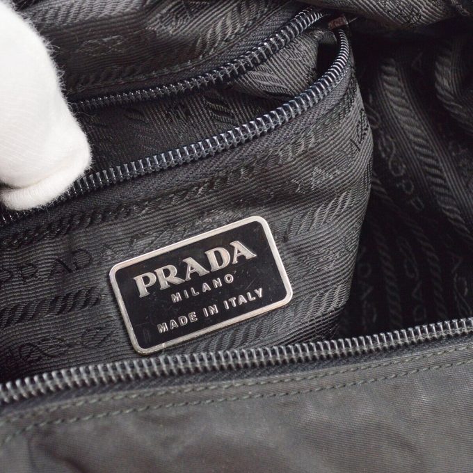 PRADA Black Nylon Shoulder Bag 79 XX91444 - Image 9