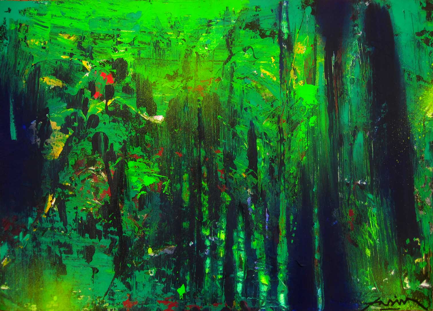Underground - Una obra para Henry Chalfant - 50 x 70 - Acrilico y aerosol acrílico sobre lienzo - 2015 baja
