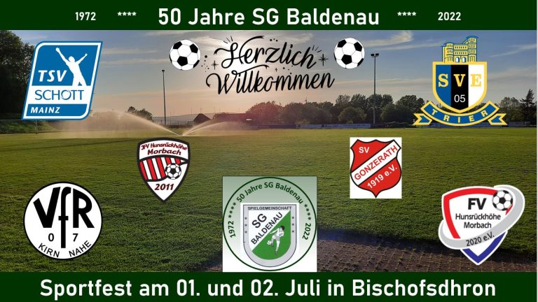 Read more about the article 50 Jahre SG Baldenau – Sportfest am 01. und 02. Juli in Bischofsdhron