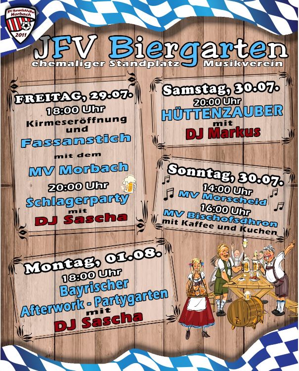 You are currently viewing Die JFV richtet Biergarten aus an der Morbacher Kirmes