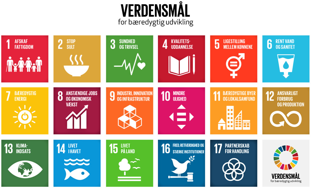 17 verdensmål til stafetrør