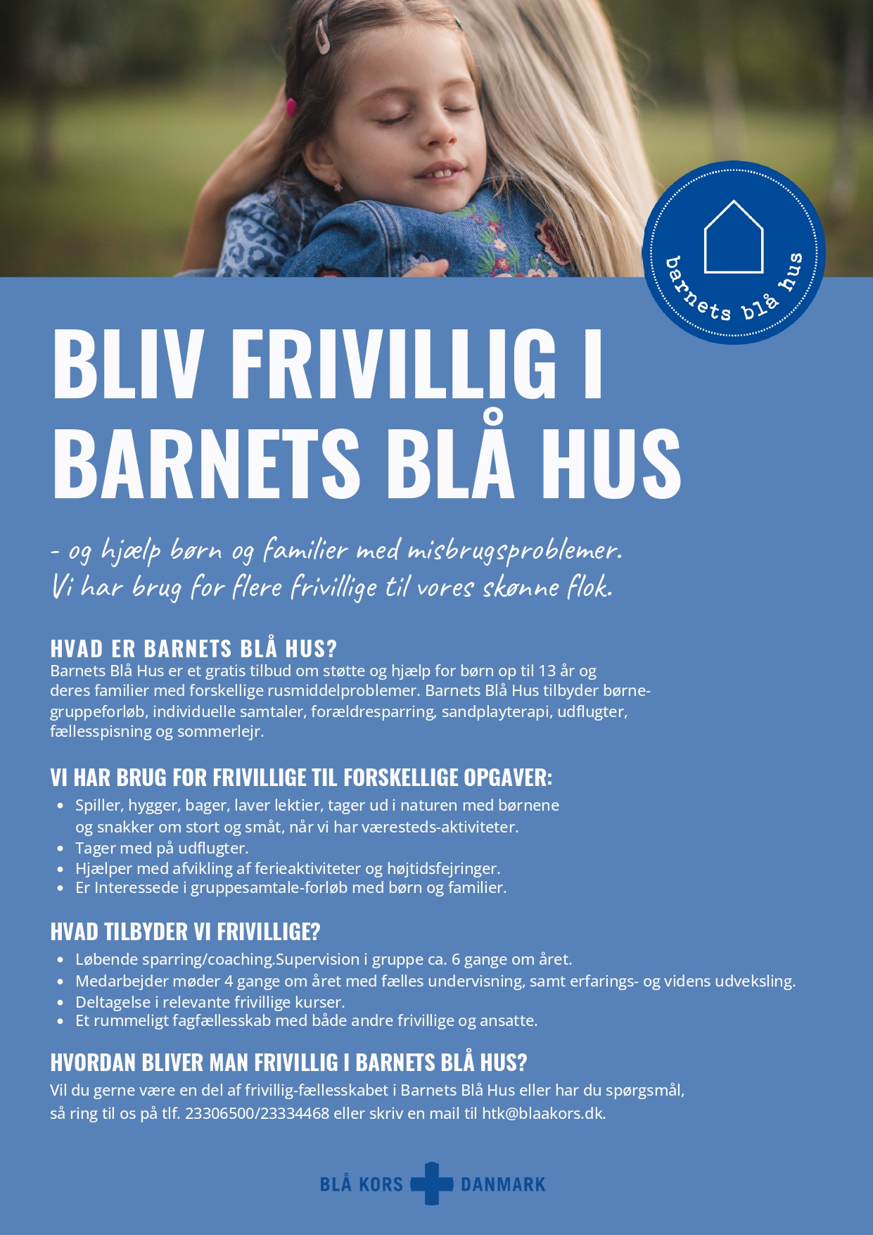 Bliv frivillig i Barnet Blå Hus