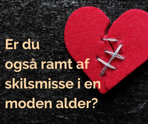 Er du også ramt af skilsmisse i en moden alder?