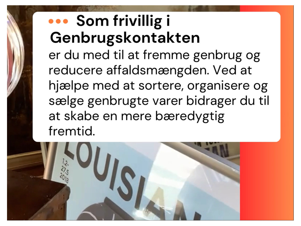 Vi søger frivillige til butikken i Vestergade 92