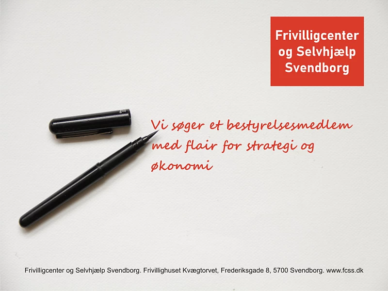 JOBOPSLAG Vi søger et bestyrelsesmedlem med flair for strategi og økonomi