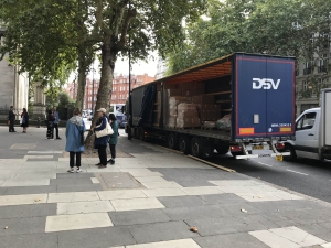 Everything shipped by truck from DK to UK