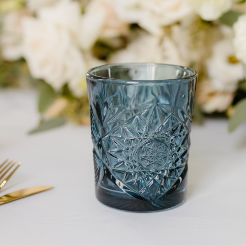 waterglas blauw geschikt voor bruiloft decoratie