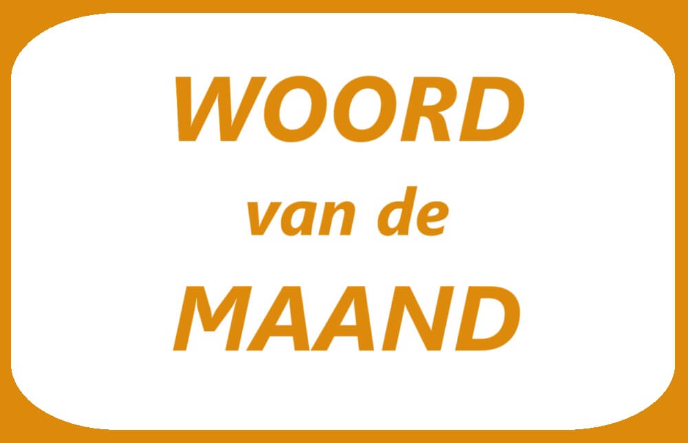 Woord van de maand