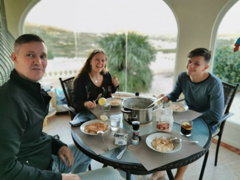 Jul i Spanien. Risengrød
