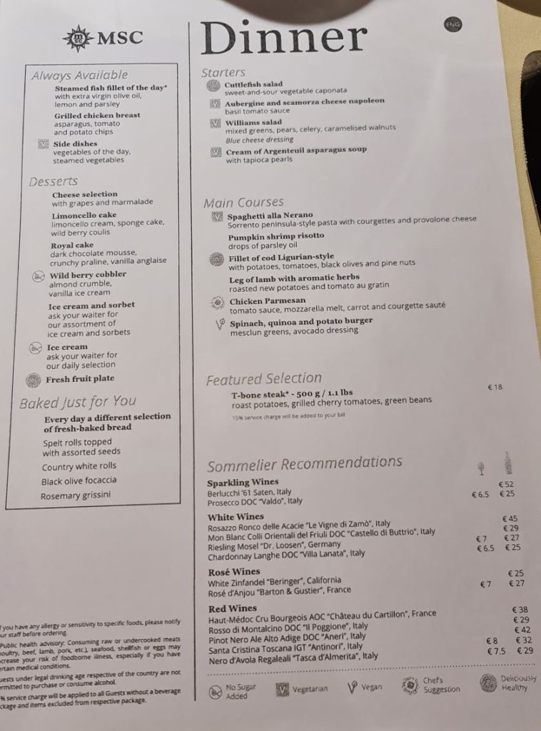 MSC Seaview. Main Restaurant