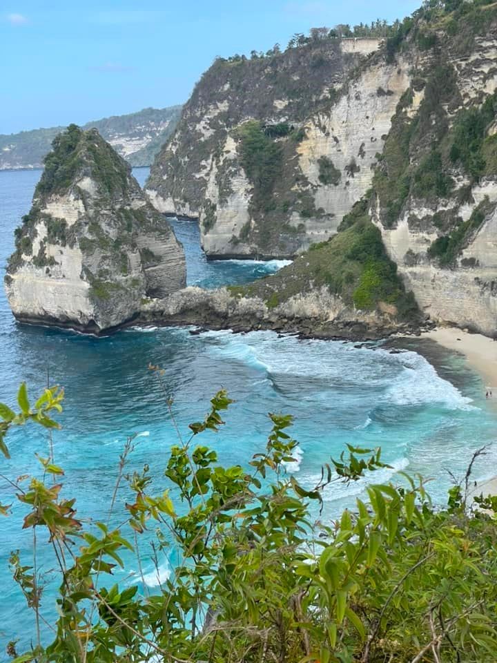 Udsigt mod Diamond Beach på Nusa Penida, Indonesien