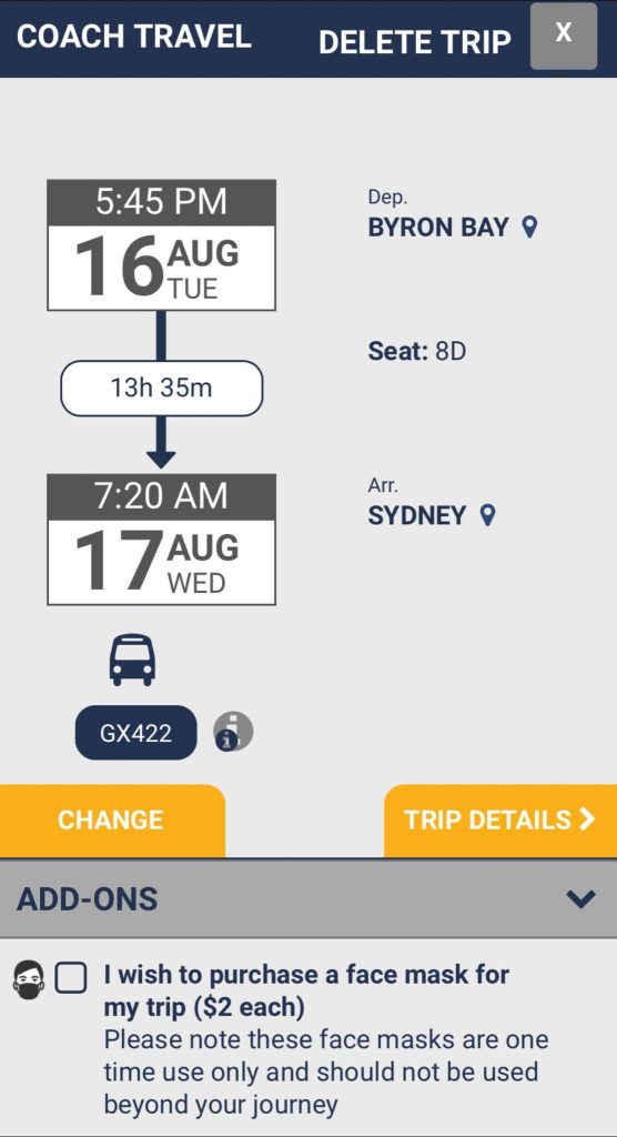 Køreplanen mod Sydney