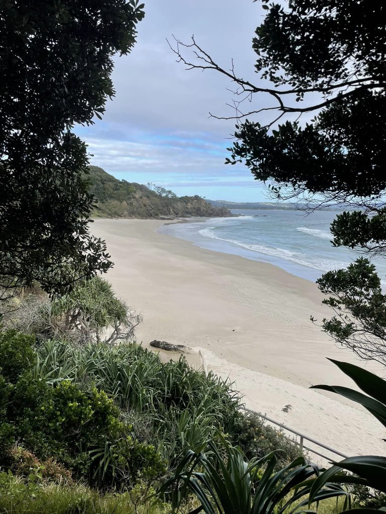Byron Bay. Udsigt over stranden
