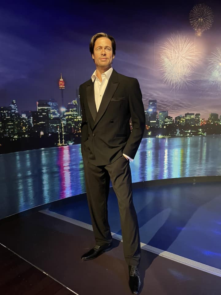 Madame Tussauds. Voksfigur af Brad Pitt