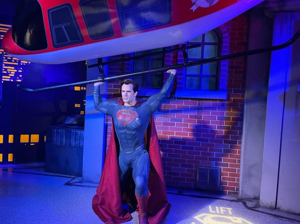 Madame Tussauds. Voksfigur af Superman.