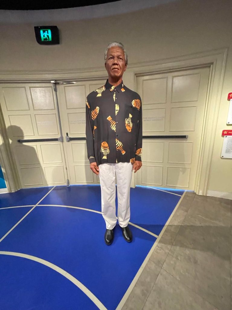 Madame Tussauds. Voksfigur af Nelson Mandela.