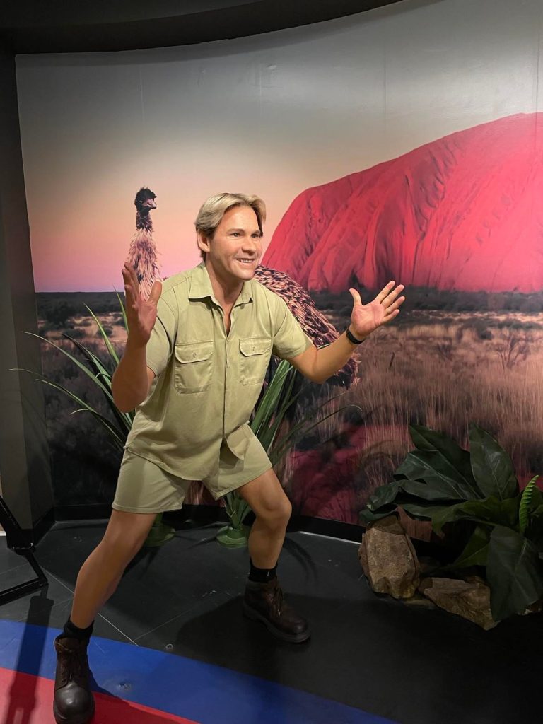 Madame Tussauds. Voksfigur af Steve Irwin