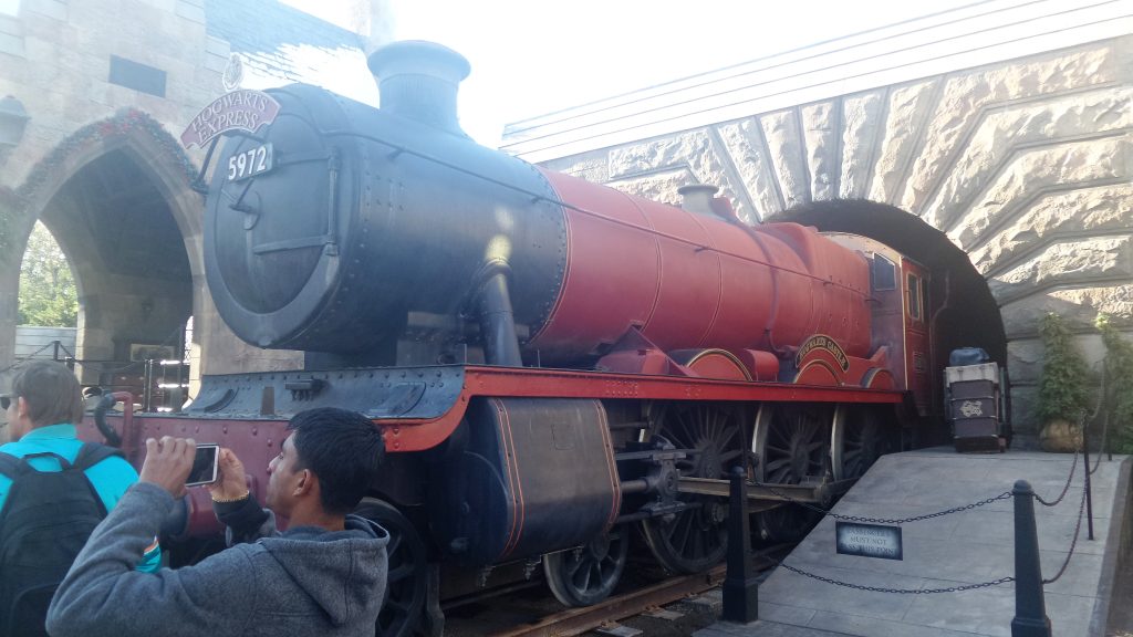 Lokomotivet på Hogwarts Expressen. Universal Studios Orlando