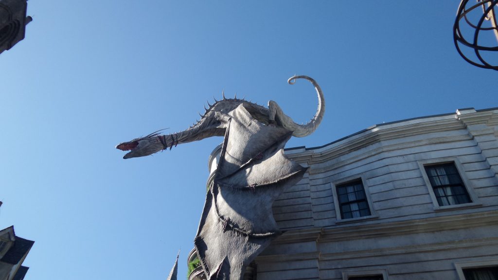 Universal Studios Orlando. Dragen på Gringotts