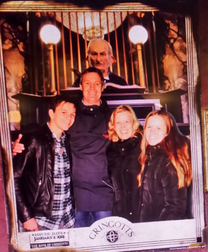 Foto fra forlystelsen inden i Gringotts. Universal Studios Orlando