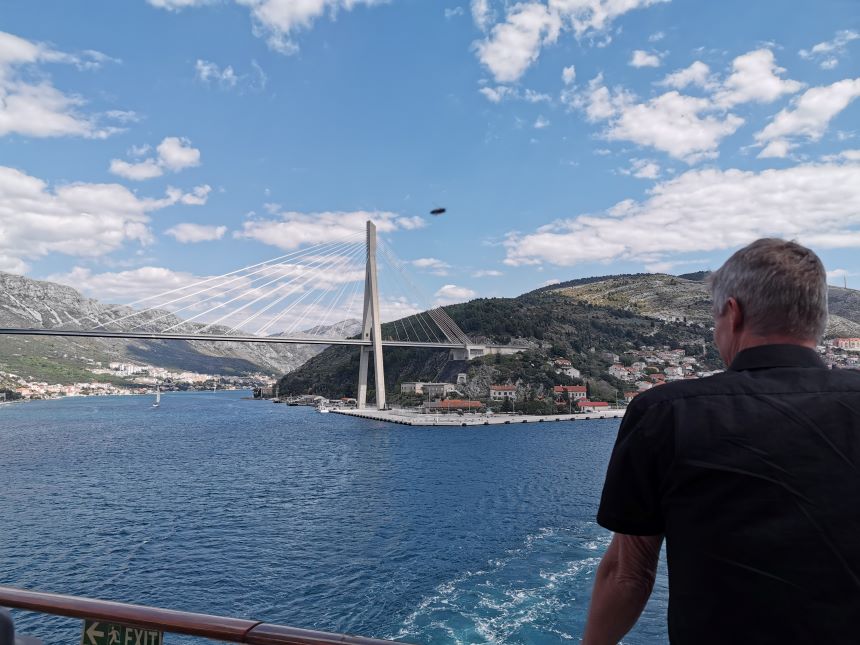MSC Lirica. Udsejlingen fra Dubrovnik