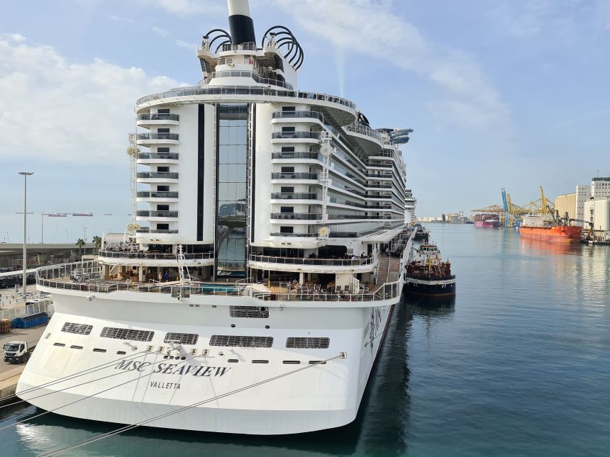 MSC Seaview i billeder. Seaview i Barcelona