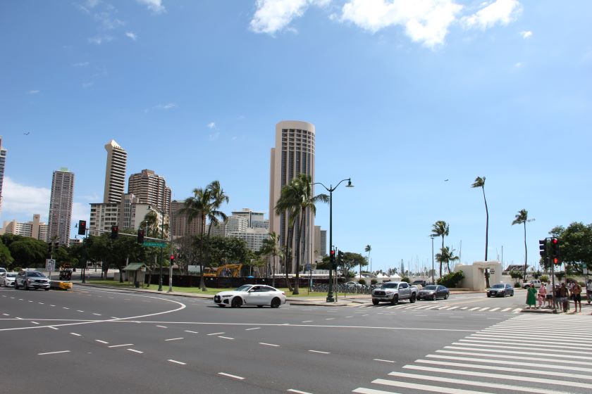 Gadebillede fra Honolulu