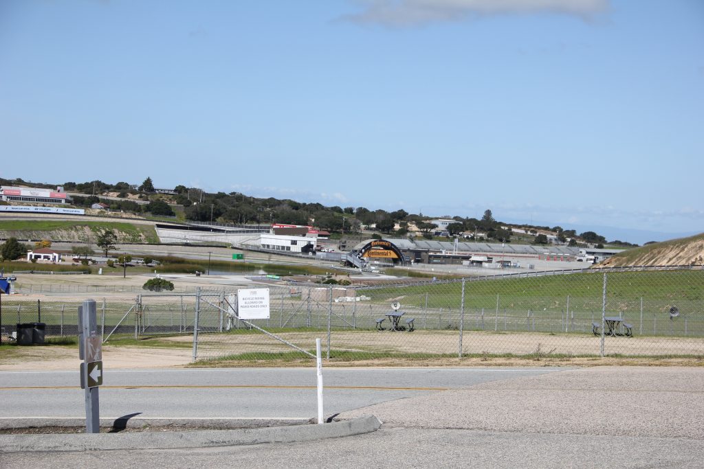 Laguna Seca Raceway. Overblik over banen