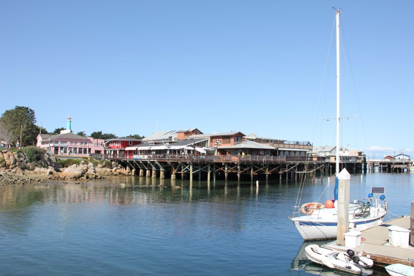 Monterey - Californien. Vue over Fishermans wharf.