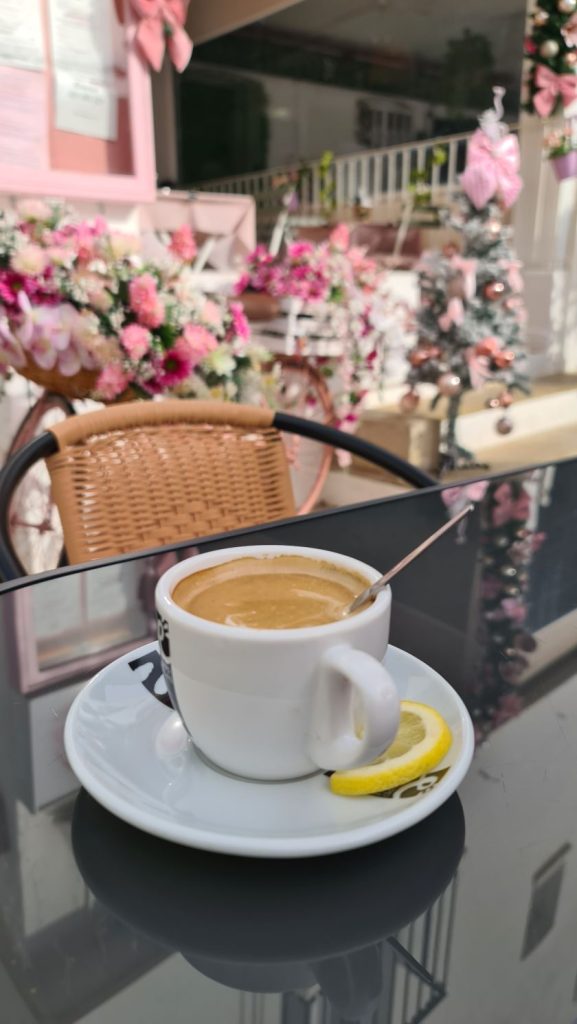 Rejseblog Mojacar, Almeria, Andalusien, Spanien. Kaffe hos Esquenita