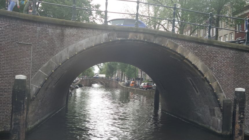 Holland – landet der altid finder løsninger. En af de mange broer over kanalerne i Amsterdam
