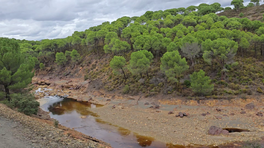 Rio Tinto Spanien. Udsigt fra toget