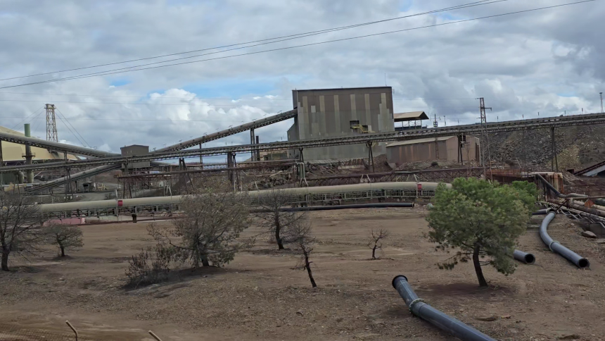 Fabrikken Proyecto Riotinto ved Rio Tinto Spanien